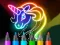 Spel Learn to Draw Glow Cartoon på nätet