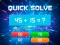 Spel Quick Solve på nätet