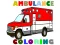 Spel Ambulance Trucks Coloring Pages på nätet