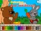 Spel Coloring book: Bear and rabbit på nätet
