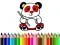 Spel Back To School: Panda Coloring på nätet