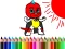 Spel Back To School: Mask Boy Coloring på nätet