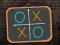 Spel Tic Tac Toe blackboard på nätet