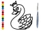 Spel Back To School: Swan Coloring Book på nätet
