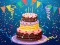 Spel Birthday cake puzzle på nätet