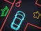 Spel Neon Car Puzzle på nätet