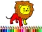 Spel Back To School: Lion Coloring Book på nätet