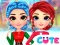 Spel Rainbow Girls Christmas Outfits på nätet