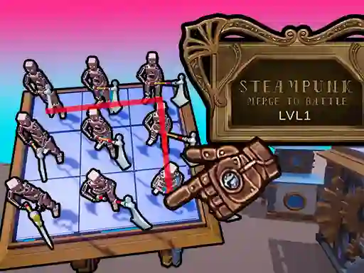 Spel Steampunk Merge To Battle på nätet