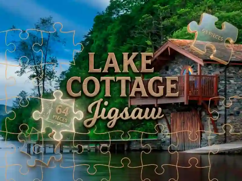 Spel Lake Cottage Jigsaw på nätet