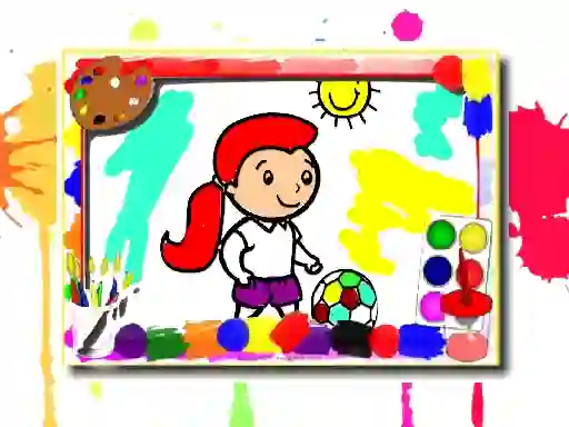 Spel Football Coloring Book på nätet