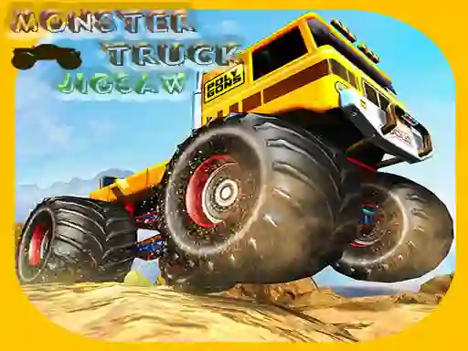 Spel Monster Trucks Jigsaw på nätet