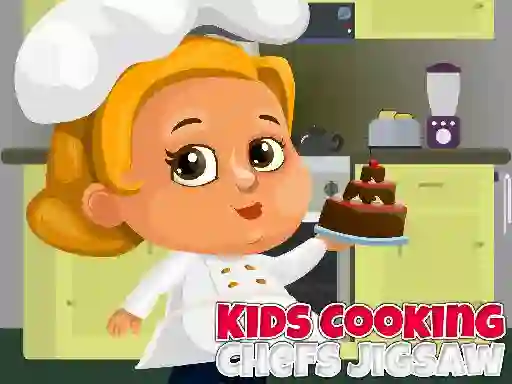 Spel Kids Cooking Chefs Jigsaw på nätet