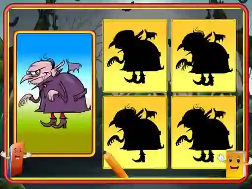 Spel Shadow Match Halloween på nätet