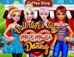 Spel Valentines Day Mix Match Dating på nätet