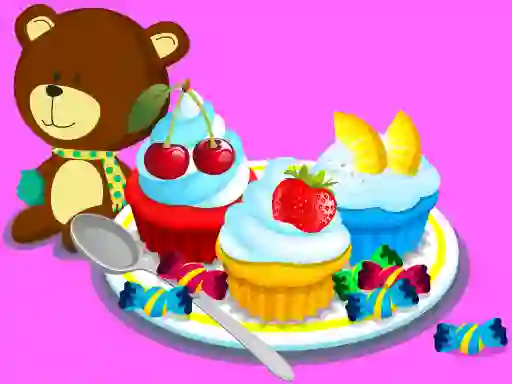 Spel Cooking Colorful Cupcakes på nätet