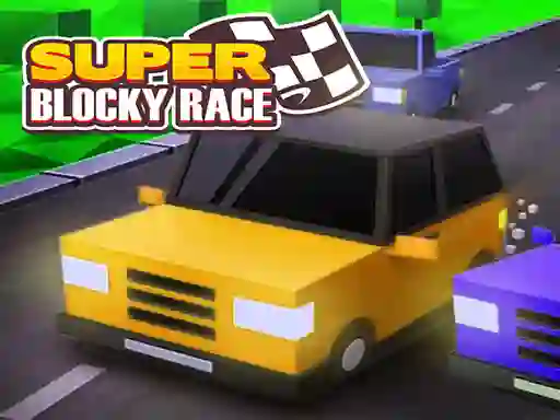 Spel Super Blocky Race på nätet