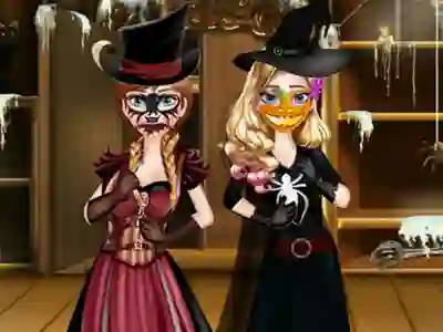 Spel Sisters Halloween Preparations på nätet