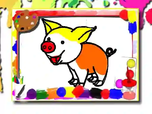 Spel Pigs Coloring Book på nätet