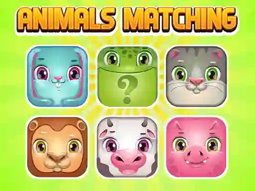 Spel Animals Memory Matching på nätet