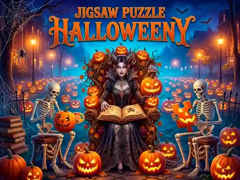 Spel Jigsaw Puzzle Halloweeny på nätet