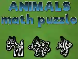 Spel Animals Math Puzzles på nätet