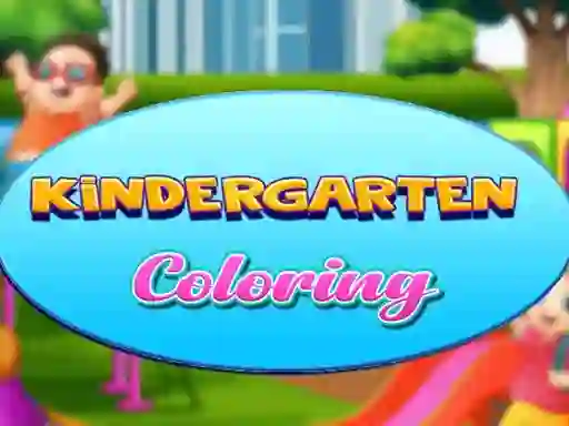 Spel Kindergarten Coloring på nätet