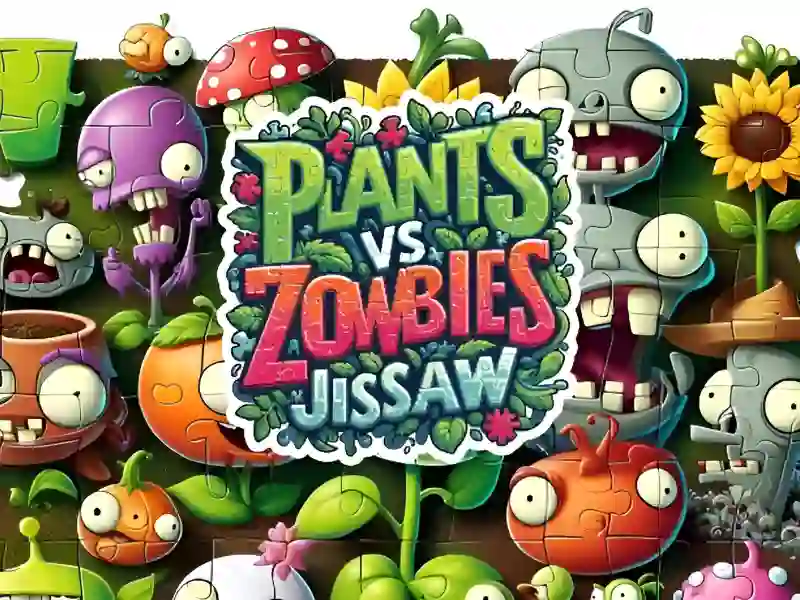 Spel Plants vs Zombies Jigsaw på nätet
