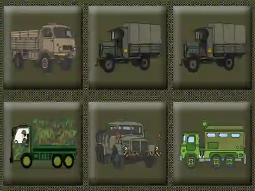 Spel Army Trucks Memory på nätet