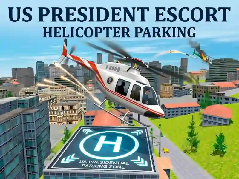 Spel US President Escort Helicopter Parking på nätet