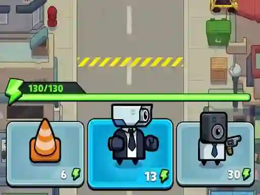 Spel Toilet fight Police vs zombie på nätet
