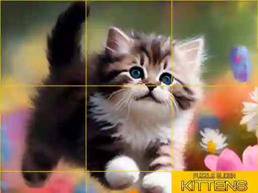 Spel Puzzle Sliding Kittens på nätet