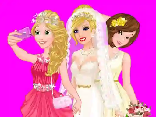 Spel Barbie's Wedding Selfie With Princesses på nätet