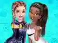 Spel Elsa And Tiana Workout Buddies på nätet
