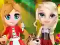 Spel Little Elsa In Red Hood på nätet