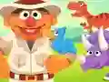 Spel 123 Sesame Street: Ernie's Dinosaur Day Care på nätet