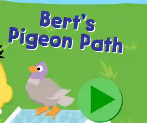 Spel 123 Sesame Street: Bert's Pigeon Path på nätet
