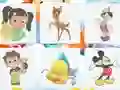 Spel Cartoon Characters: Memory på nätet