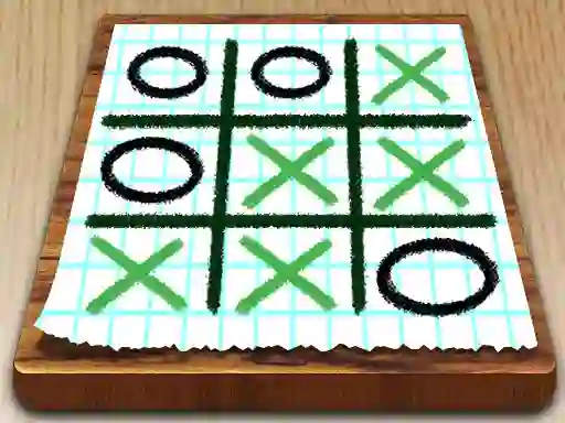Spel Tic Tac Toe Paper Note på nätet