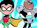 Spel Teen Titans Jigsaw på nätet