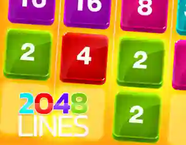 Spel 2048 Lines på nätet