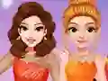 Spel Princesses Ice Skating Dress Up på nätet
