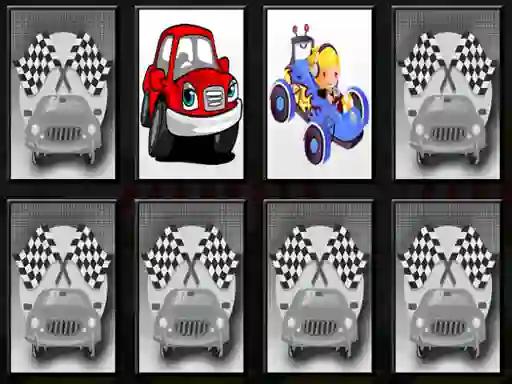Spel Racing Cars Memory på nätet