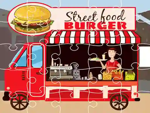 Spel Burger Trucks Jigsaw på nätet