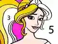 Spel Princess Coloring By Number på nätet