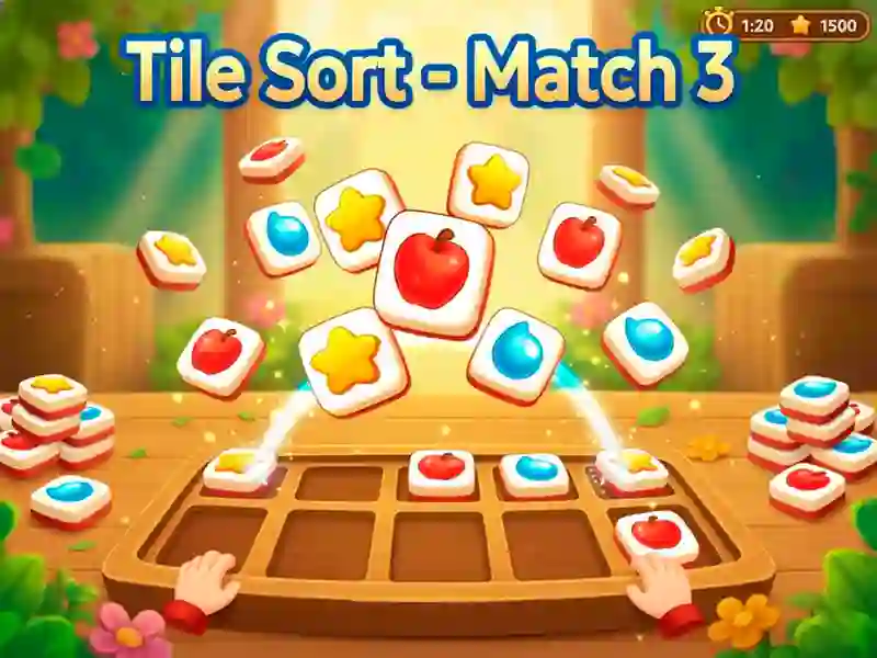 Spel Tile Sort - Match 3 på nätet
