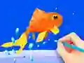 Spel Coloring Book: Fish på nätet
