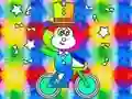 Spel Coloring Book: Monkey Rides Unicycle på nätet