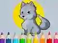 Spel Coloring Book: Wolf på nätet