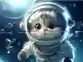 Spel Jigsaw Puzzle: Astronaut-Cat på nätet